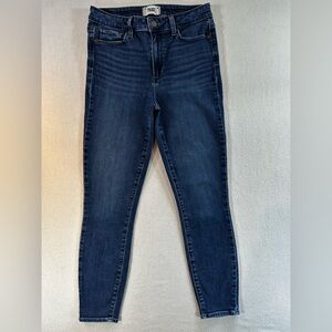 PAIGE Hoxton Ankle Jeans Women’s Blue Bexley Wash High Rise Skinny Stretch Denim